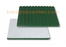 Băng tải PVC xanh bậc thang dày 5mm - 2 lớp bố