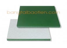 Băng tải PVC xanh trơn dày 5mm -  4 lớp bố