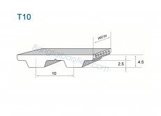Dây răng PU T10