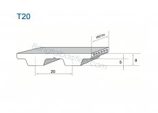 Dây răng PU T20