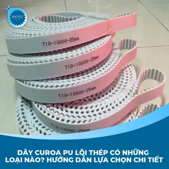 Dây curoa PU lõi thép có những loại nào? Hướng dẫn lựa chọn chi tiết 