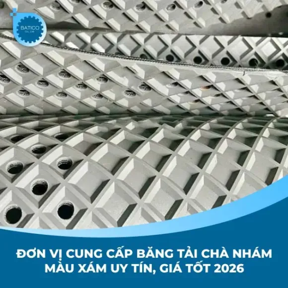 Đơn vị cung cấp băng tải chà nhám màu xám uy tín, giá tốt 2026