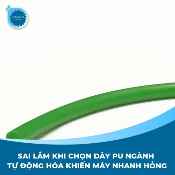Sai lầm khi chọn dây PU ngành tự động hóa khiến máy nhanh hỏng
