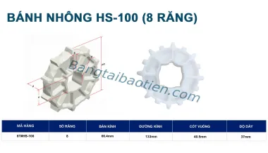 BÁNH NHÔNG HS-100 (8 RĂNG)