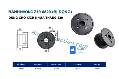 BÁNH NHÔNG Z19 #820 (BỊ ĐỘNG)