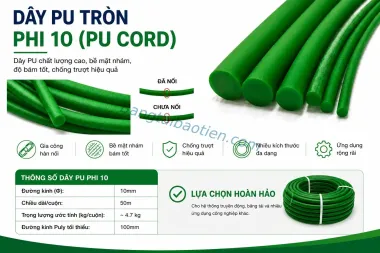 DÂY PU TRÒN PHI 10 (PU CORD)