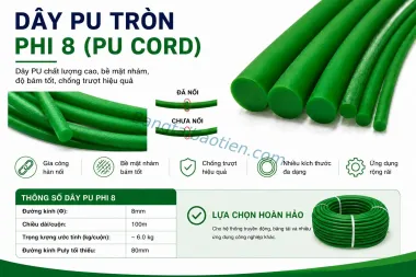 DÂY PU TRÒN PHI 8 (PU CORD)