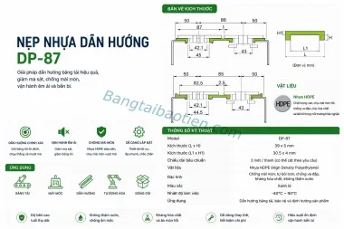 NẸP NHỰA DẪN HƯỚNG DP-87