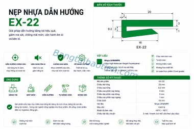 NẸP NHỰA DẪN HƯỚNG EX-22
