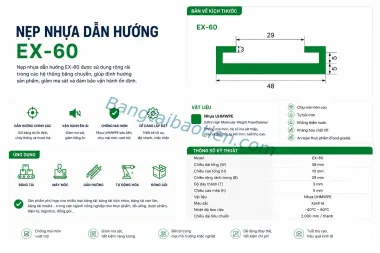 NẸP NHỰA DẪN HƯỚNG EX-60