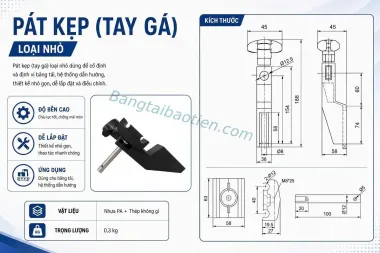 PÁT KẸP RÃNH ĐÔI (TAY GÁ) - LOẠI NHỎ