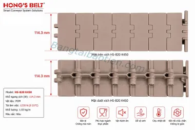 XÍCH NHỰA HS-820 K450