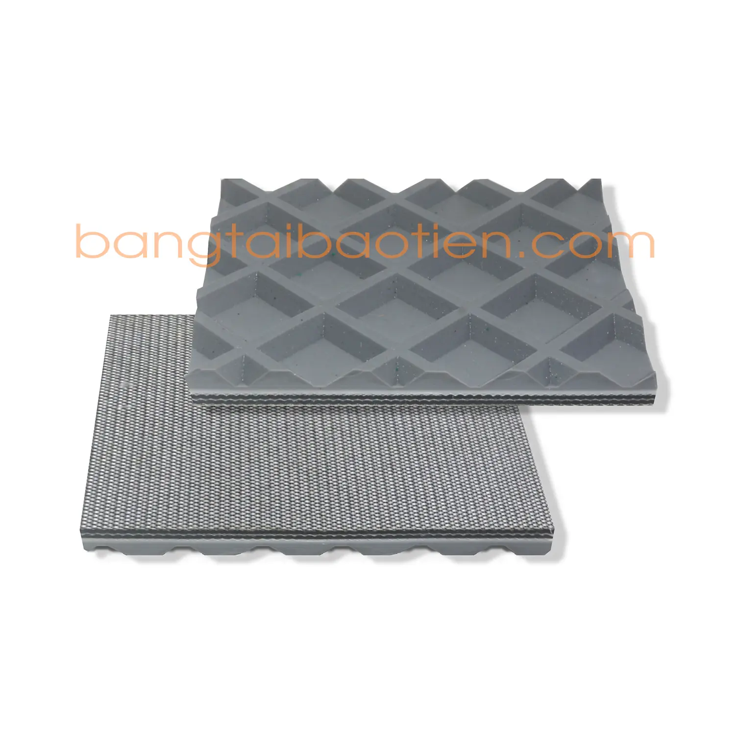 BĂNG TẢI CHÀ NHÁM DẠNG Ô VUÔNG MÀU XÁM - DÀY 9MM