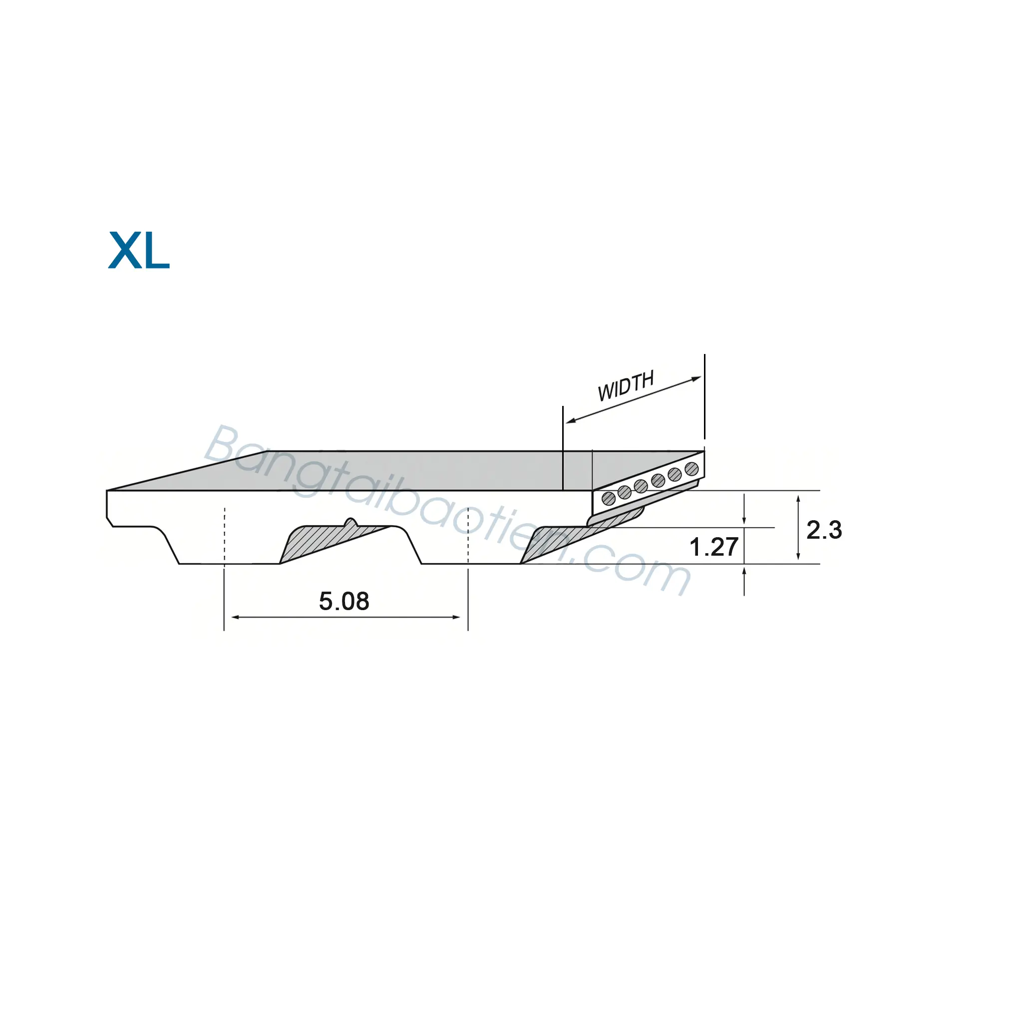 Dây PU răng XL